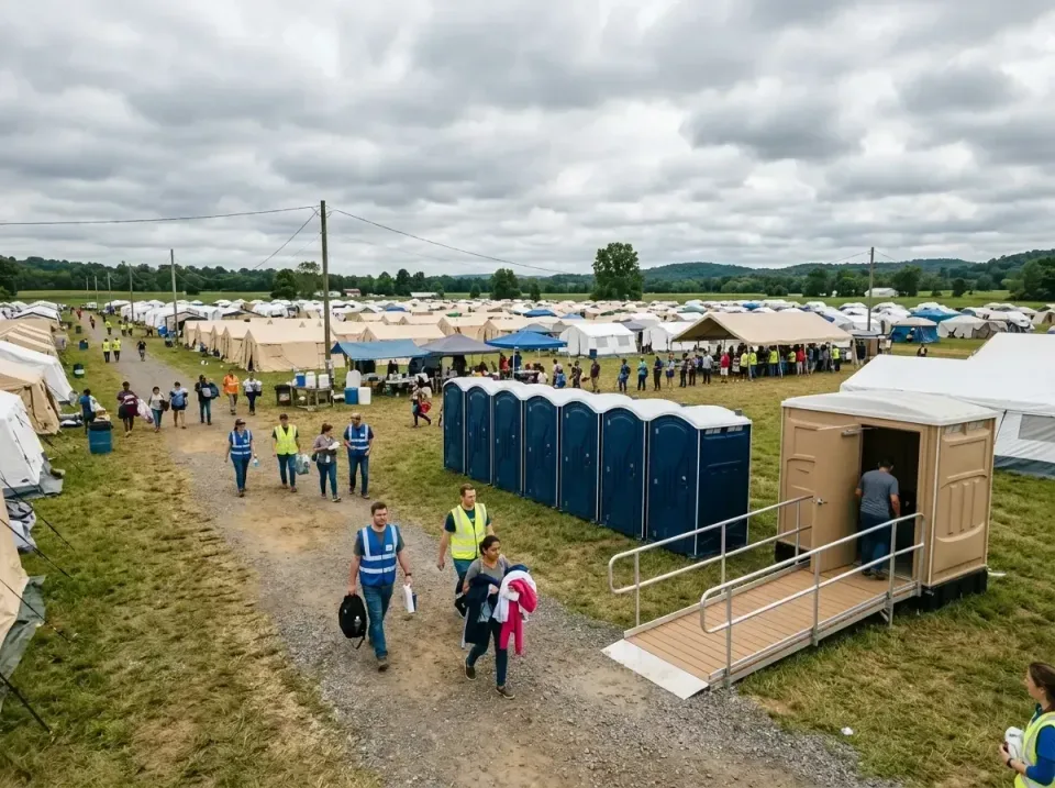 disaster-relief-camp-restrooms-010 — frequently asked questions, Dumpster & Portable Bathrooms Rental in Murphy, MO